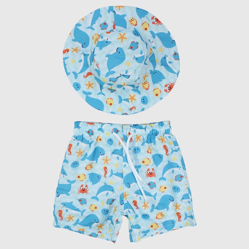Under The Sea Swim Suit + Bucket Hat