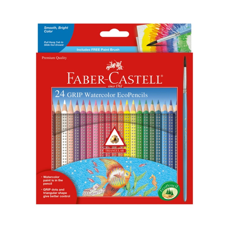 24ct Watercolor Grip EcoPencils