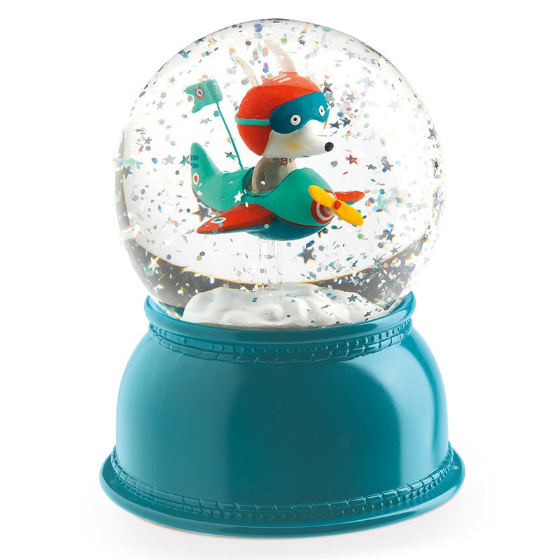 DJECO Airplane Snow Ball Night Lights