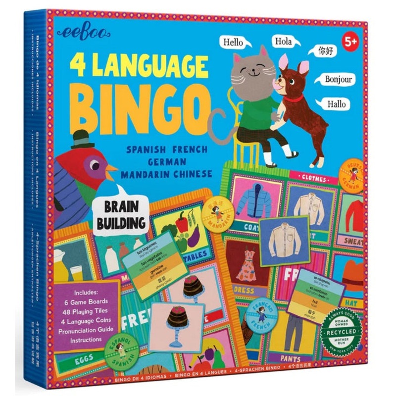 4 Language Bingo