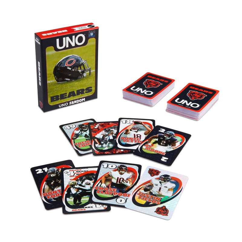 UNO Fandom NFL Chicago Bears Game Deck
