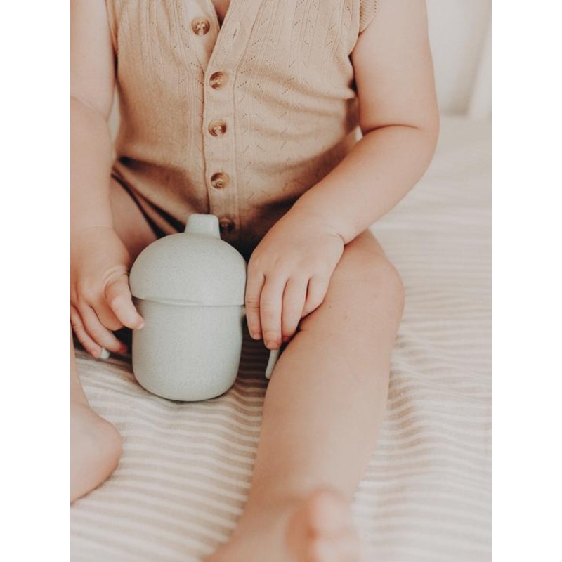 Wheat Straw Sippy Cup | Sea Foam