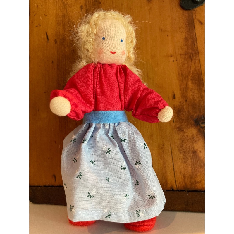 Dollhouse Waldorf Doll – Grimm’s LIME ADULT in DRESSES