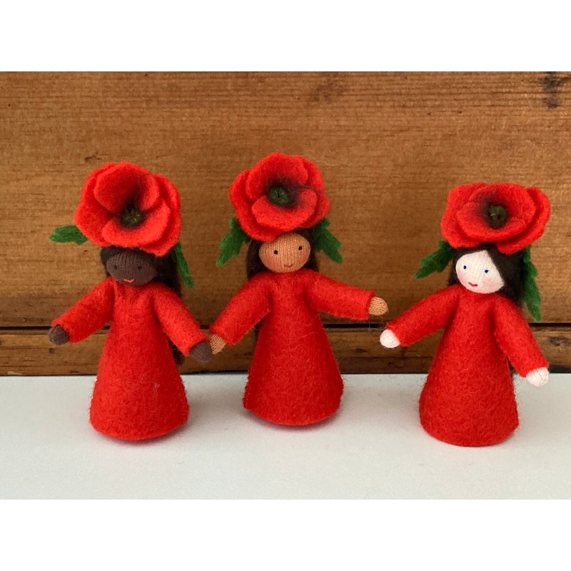 Flower Fairy Waldorf Doll – PRINCESS POPPY
