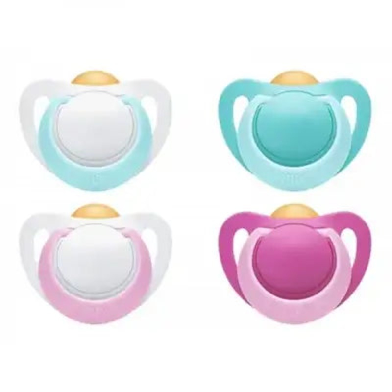 NUK *LATEX* Genius Orthodontic Pacifiers 0-2 Months – Pack of 2