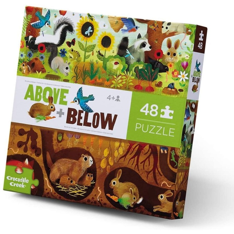 Crocodile Creek Above & Below 48-Piece Puzzles | Backyard Discovery