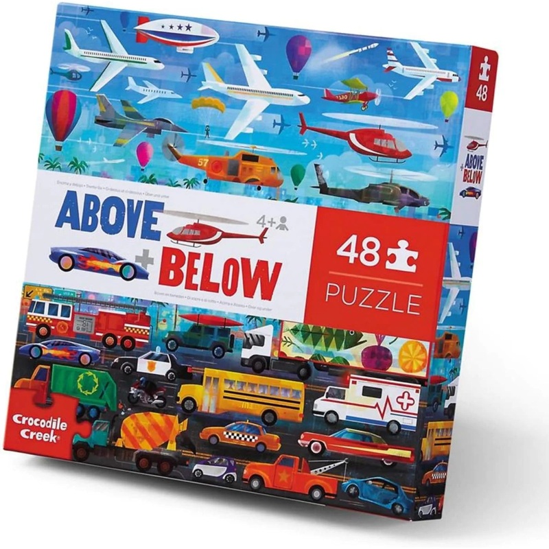 Crocodile Creek Above & Below 48-Piece Puzzles | Things That Go