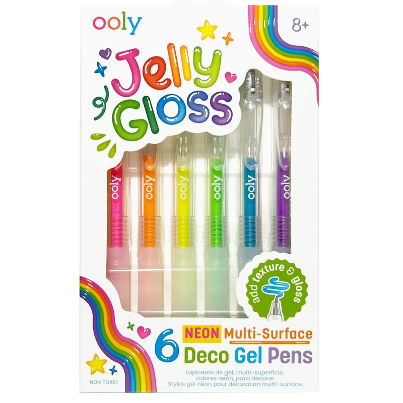 Jelly Gloss Neon Multi-Surface Deco. Gel Pens