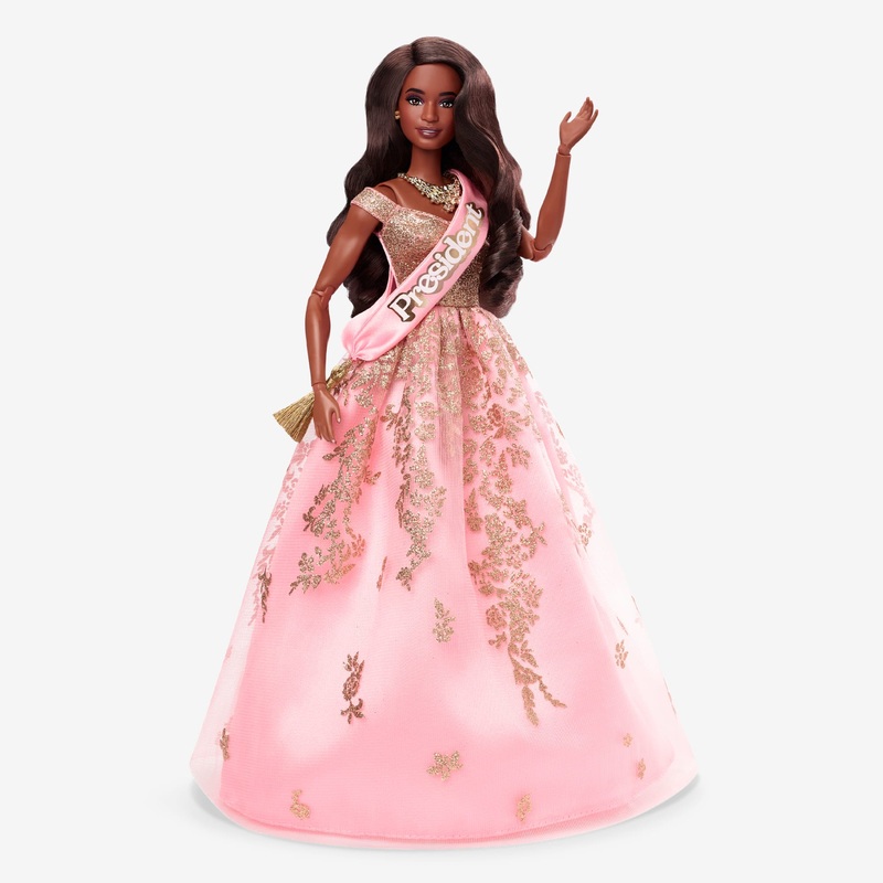 President Barbie in Pink and Gold Dress  Barbie The Movie