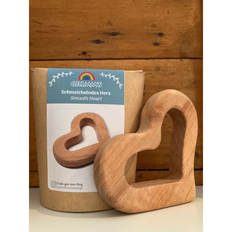 Wooden Toy, Baby – GRASPING SMOOTH HEART