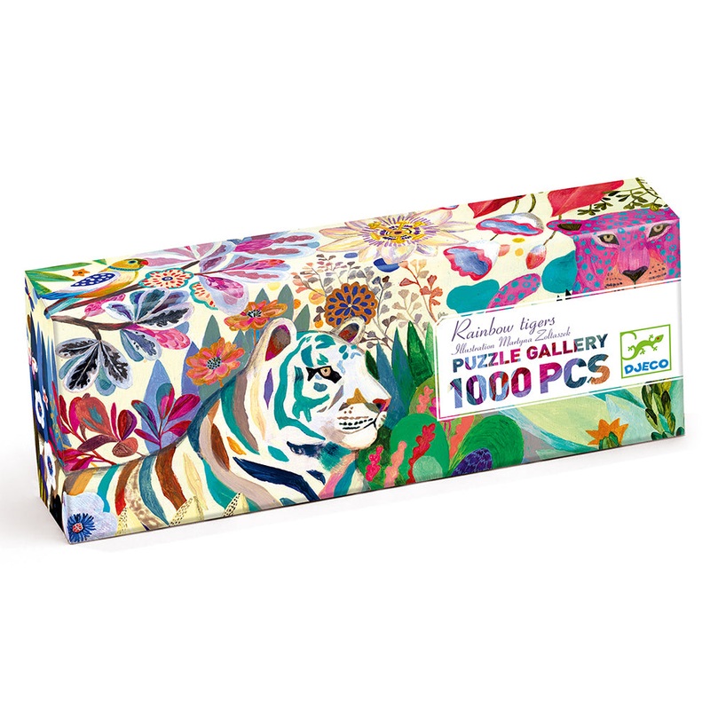 DJECO Rainbow Tigers – 1000 pcs Puzzles