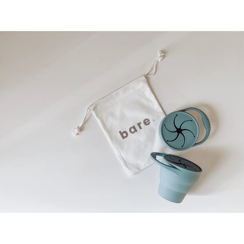 Dusty Blue Silicone Snackie Cup
