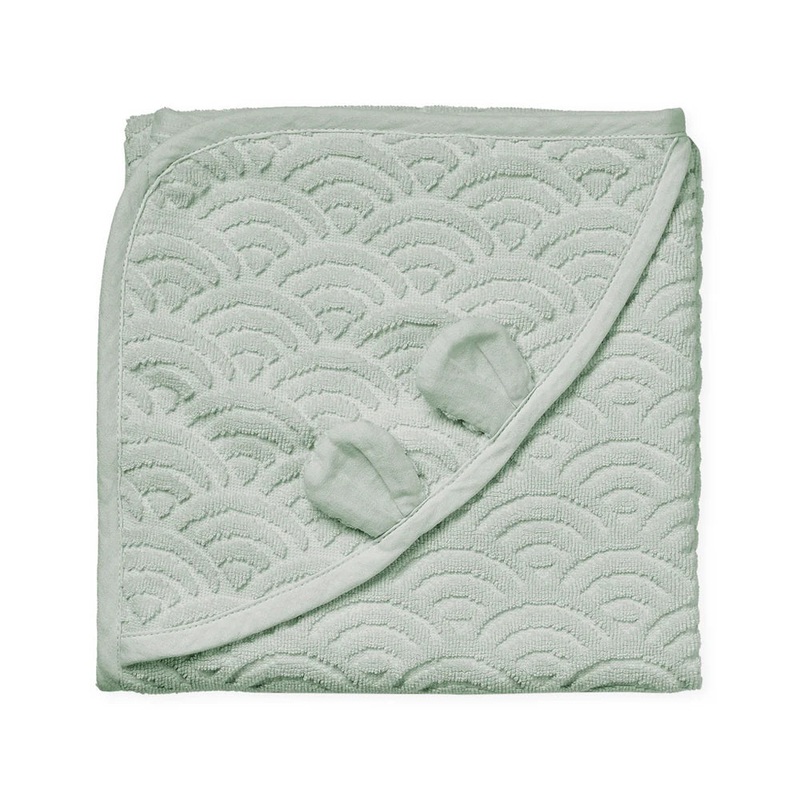 Cam Cam Copenhagen – Hooded Baby Towel Dusty Green