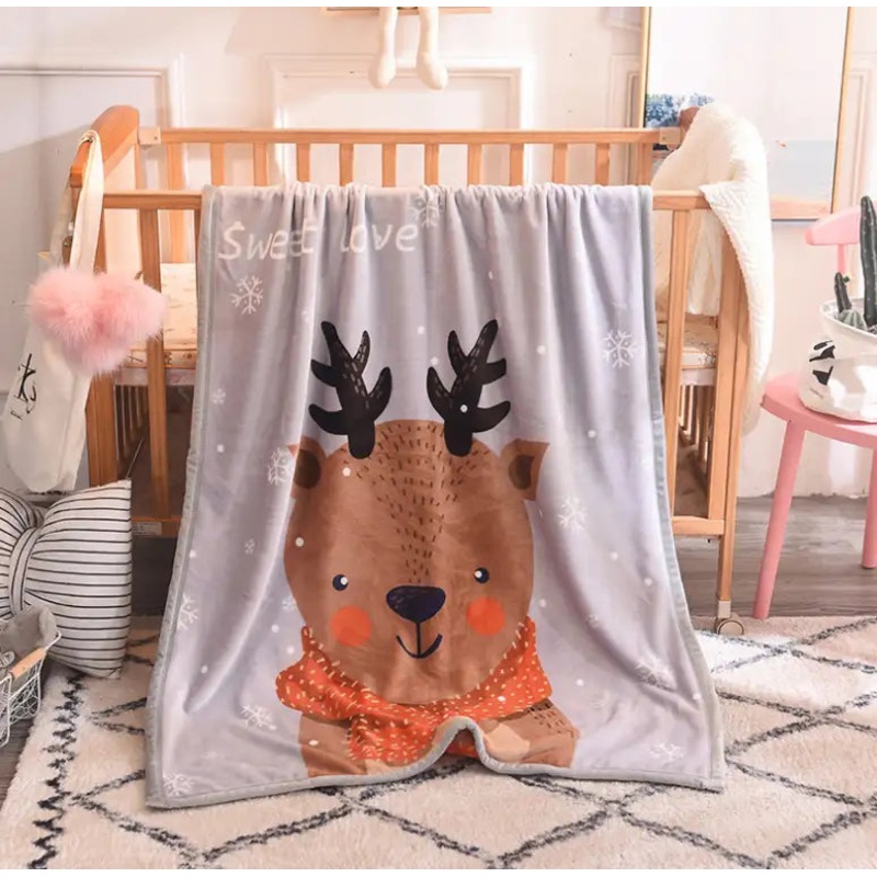 Sleep Tight Mink Feel Blanket DEER