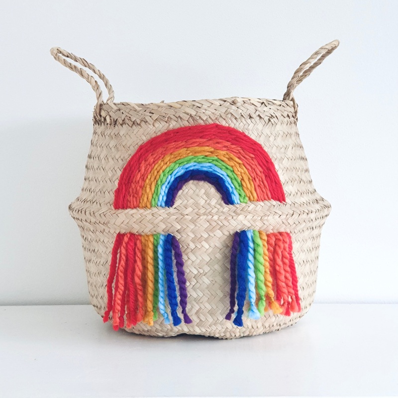 Vivid Rainbow Basket – Large