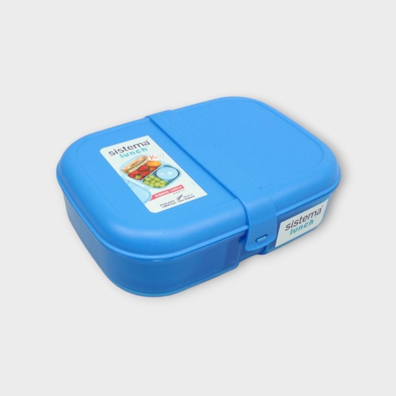 Blue 1.1 L Ribbon Lunch To Go With Mini Bite