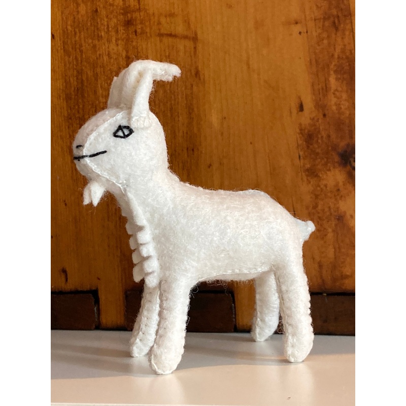 Dollhouse Soft Toy –  FELT SMALL GOAT