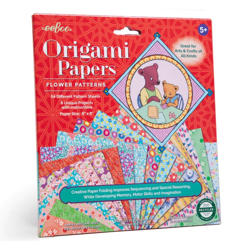 Flower Patterns Origami Papers