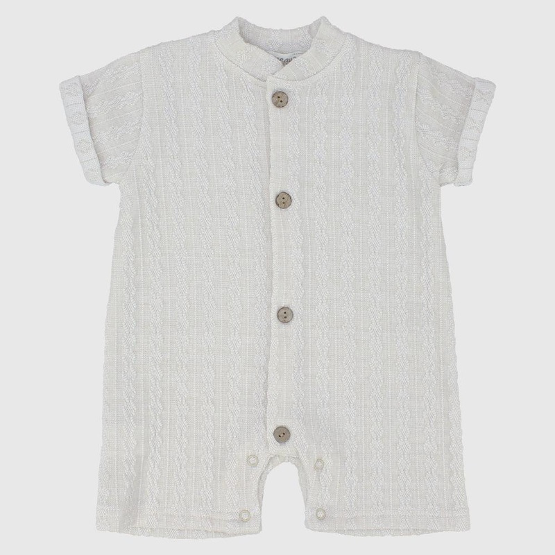 Plain Short-Sleeved Romper