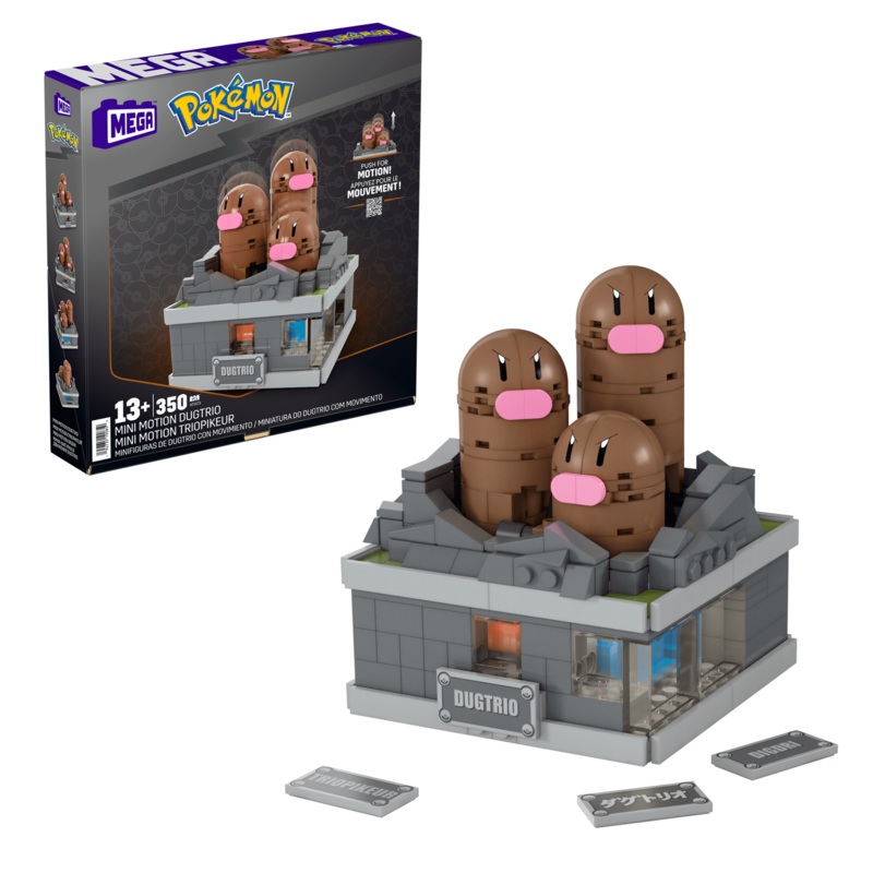 Pokmon Mini Motion Dugtrio Building Set by MEGA