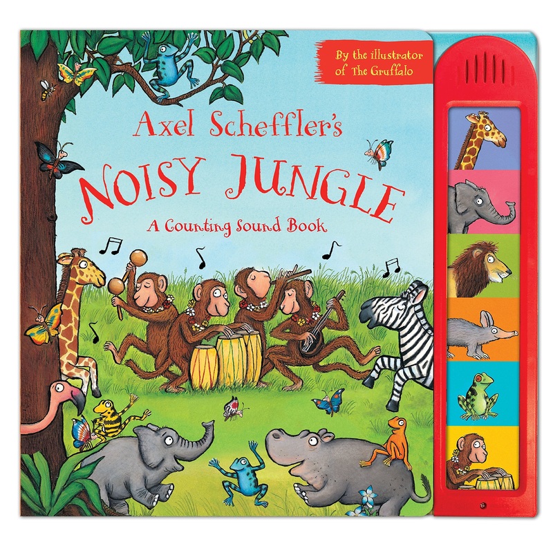 Axel Scheffler’s Noisy Jungle: A Counting Sound Book – Board Book