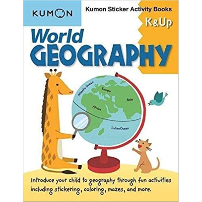 World Geography: Kumon Sticker Activity Books K & Up – Paperback