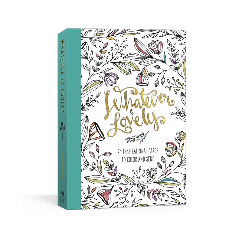 Whatever Is Lovely Postcard Book: Twenty-Four Inspirational Cards to Color and Send