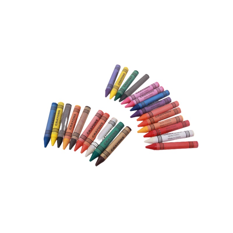 Icando 24 Pack Chunky Crayons