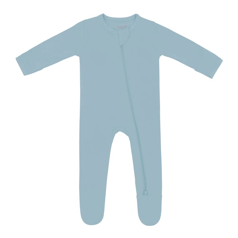 Kyte Baby Zippered Footie (Dusty Blue)