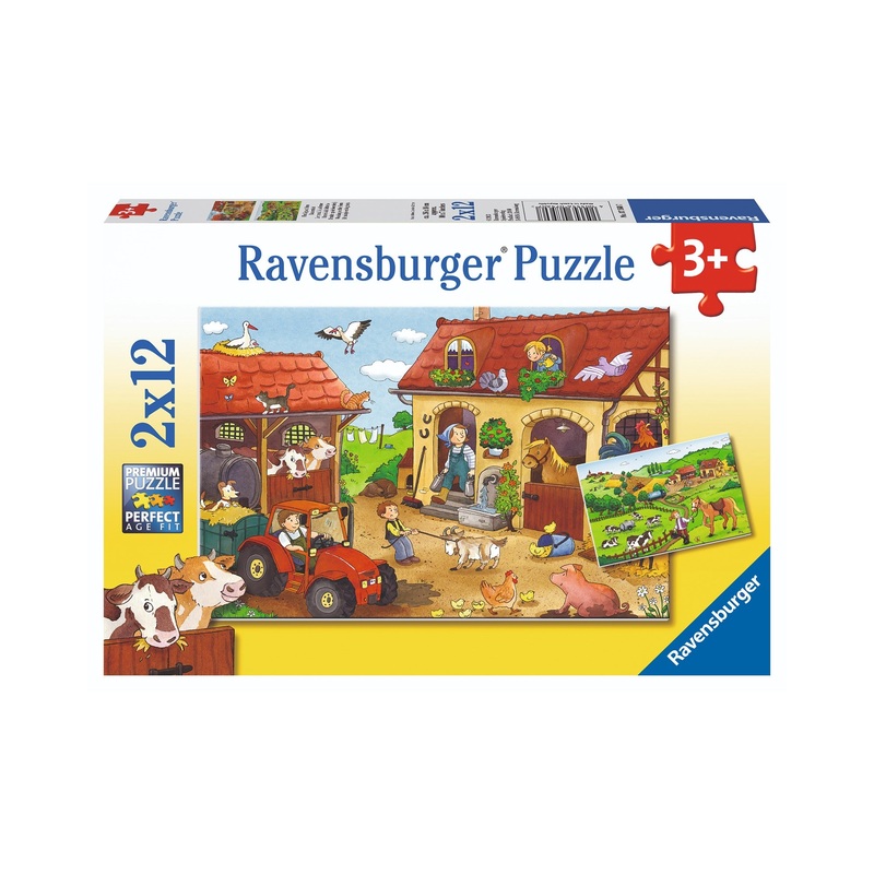 Ravensburger Working On The Farm Puzzle 2X12 Piece