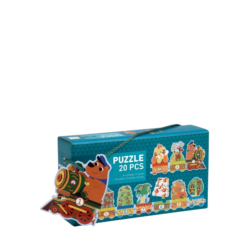 Counting 20 Piece Puzzle – Animal Train