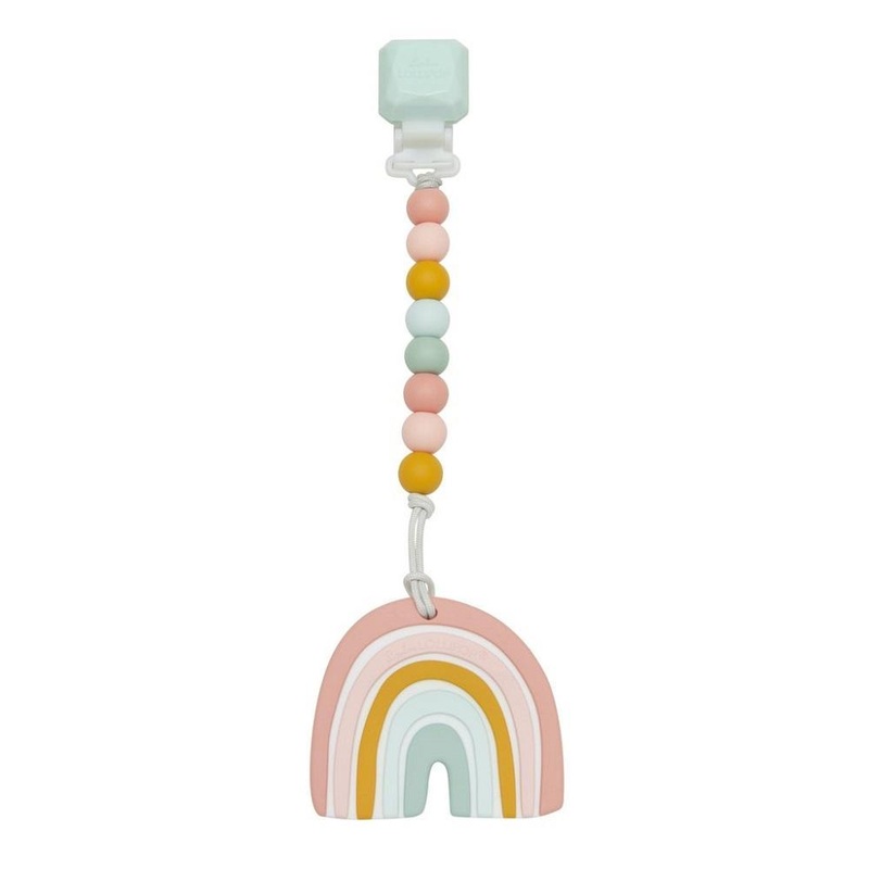 LouLou LOLLIPOP Teether Set (Pastel Rainbow Gem)