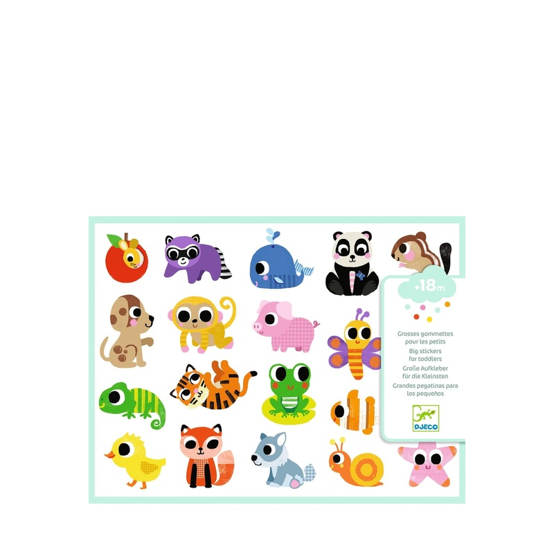 100 Coloured Stickers – Baby Animals