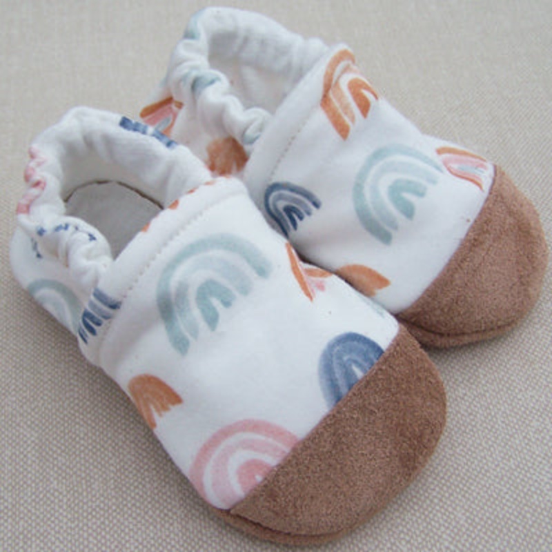 Organic Cotton Slipper – Watercolor Rainbow by Snow & Arrow