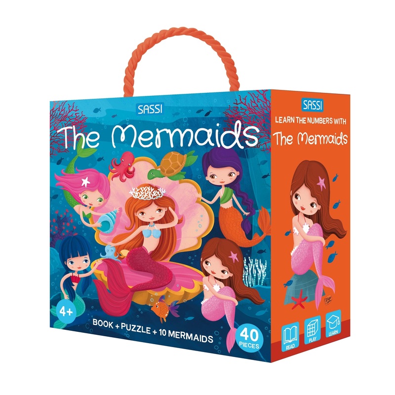 Sassi Learn Mermaids 3D Puzzle and Book Set