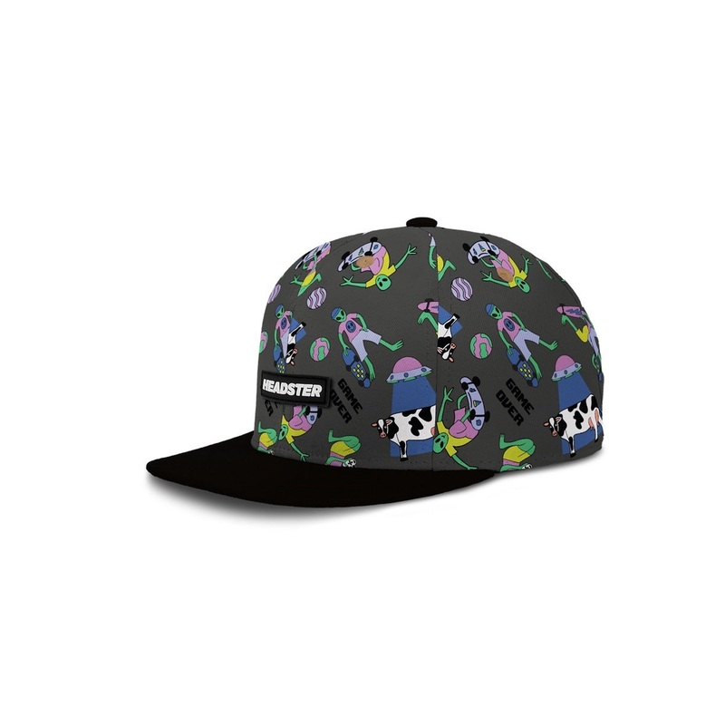 Headster Kids Alien Invasion Charcoal Snapback