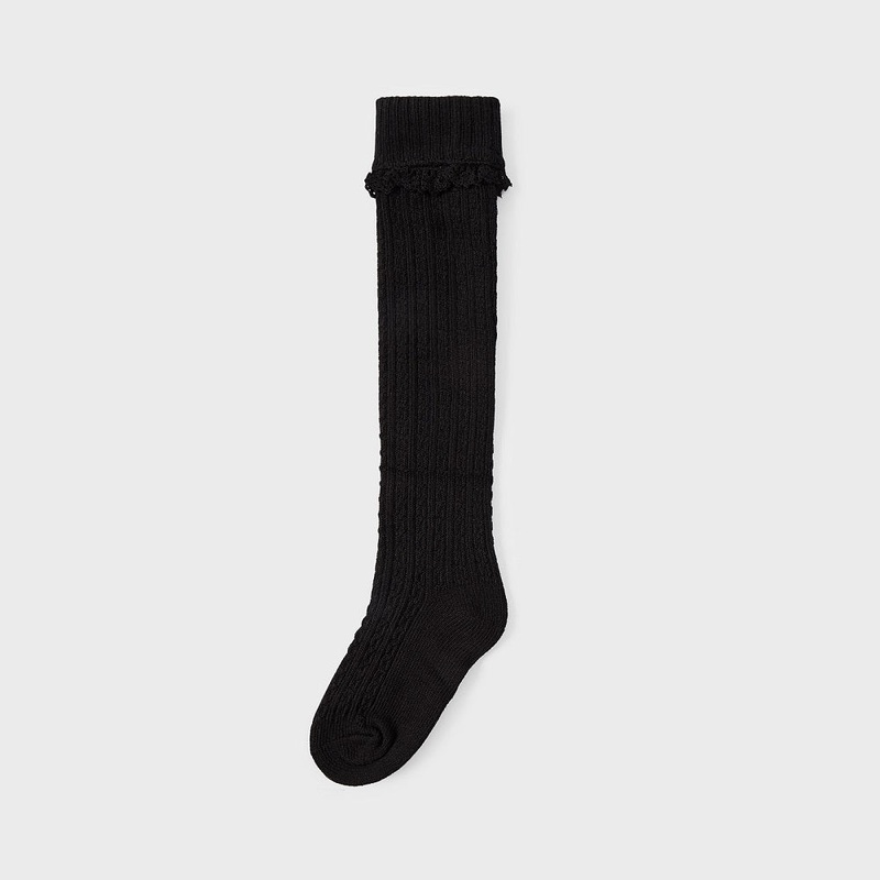 Mayoral 10324-046 High Socks (Black)
