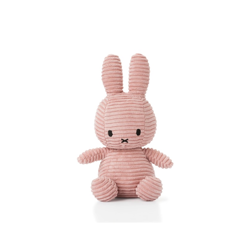 Miffy Sitting Corduroy Pink 23cm
