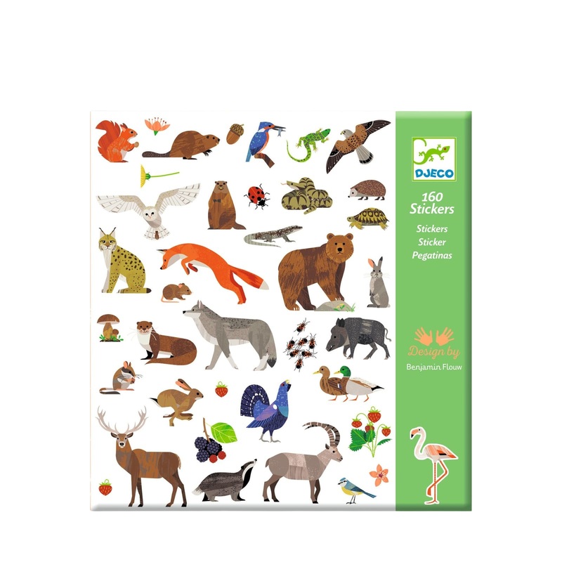 160 Stickers On Sheets – Forest Animals