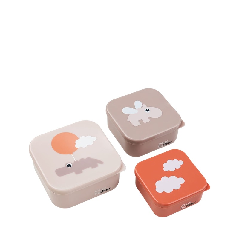 Snack Box Set 3 Pieces – Happy Clouds Powder