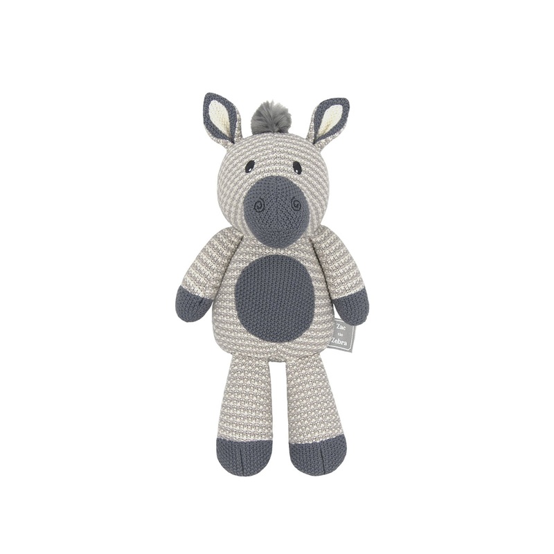 Knitted Toy Zac the Zebra