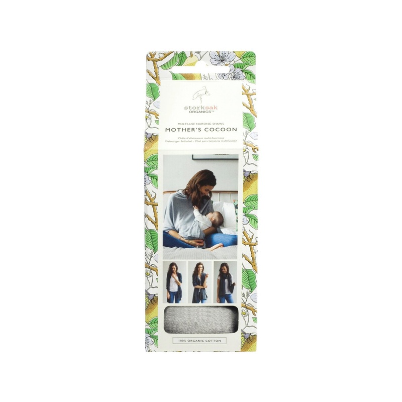 Mother’s Cocoon Nursing Scarf/Shawl – Grey Marl by Storksak