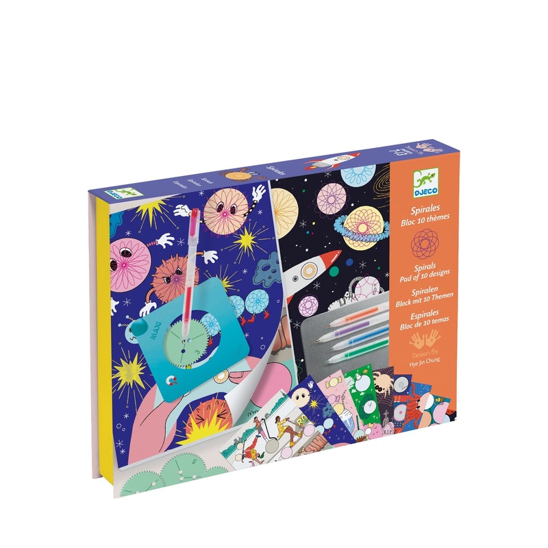 Stencil Craft Set – Spirals 10 Themes