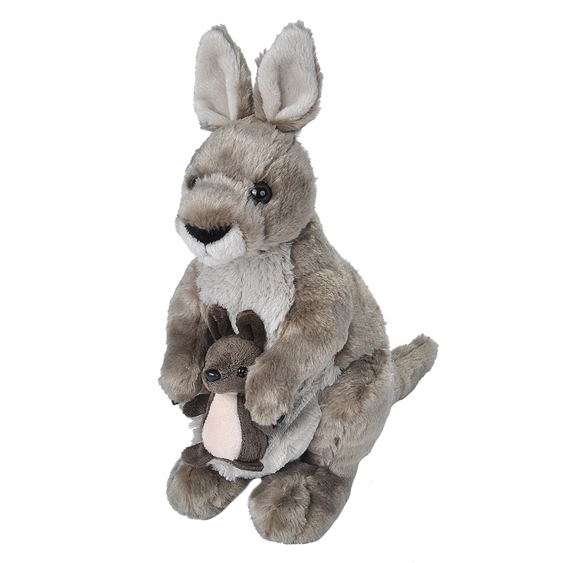 Wild Republic Cuddlekins Kangaroo with Joey 12 Inch