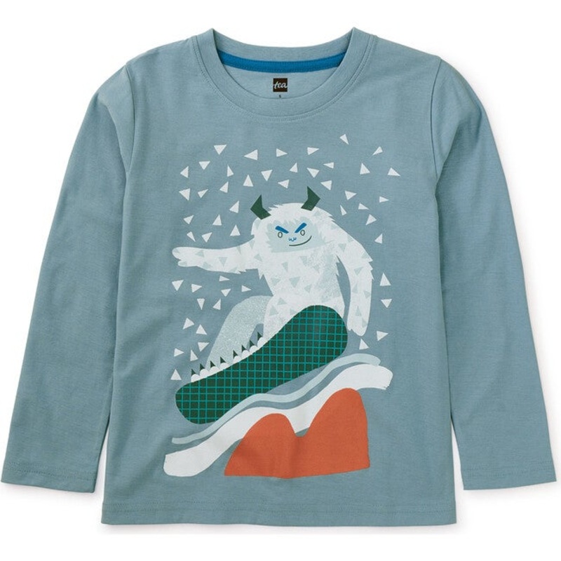 Yeti Graphic Tee – Smokey Blue by Tea Collection FINAL SALE