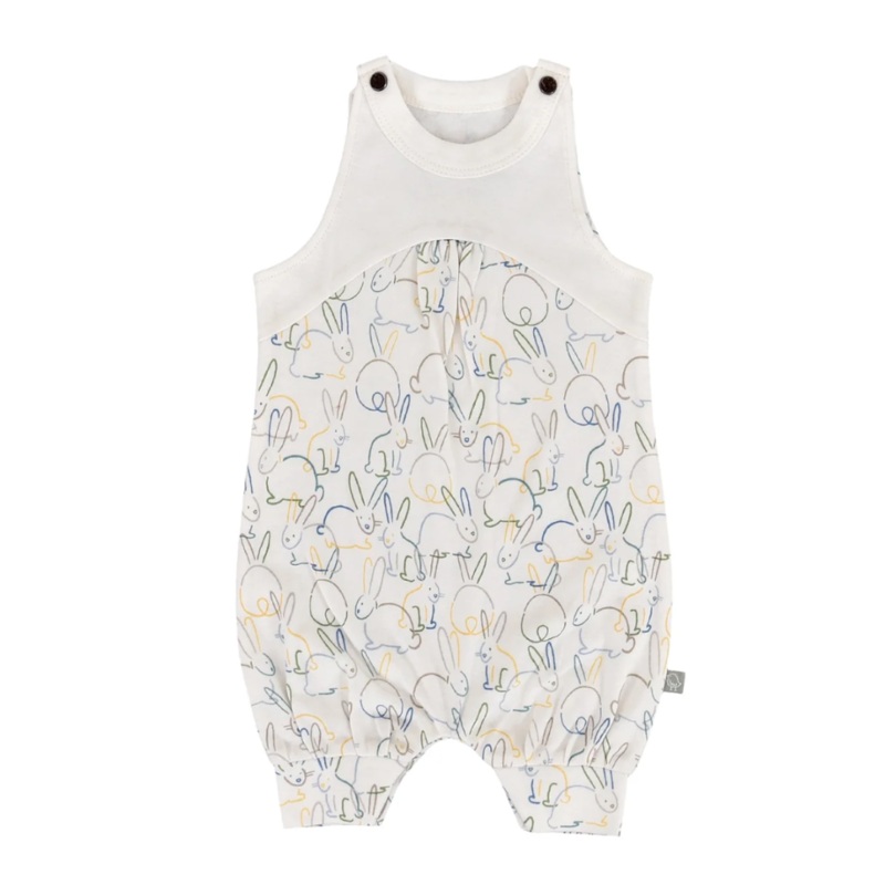 Organic Sleeveless Romper – Bunnies