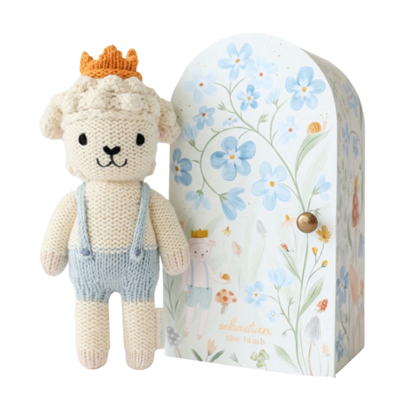 Tiny Sebastian the Lamb by Cuddle + Kind