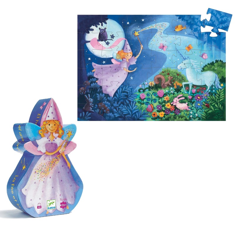 Silhouette 36 Piece Puzzle – The Fairy and The Unicorn
