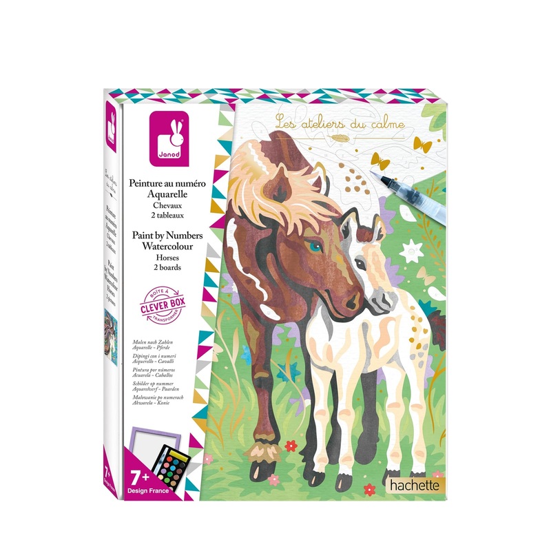 Watercolour Painting by Numbers – Horses