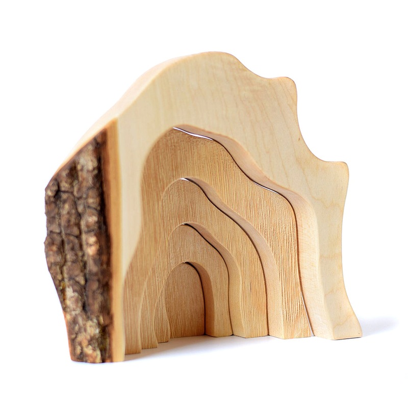 Wooden Stacking Cave – Natural